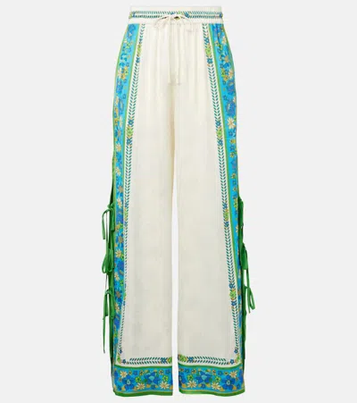 ALEMAIS ALÉMAIS VIVIANNA PRINTED HIGH-RISE WIDE-LEG PANTS