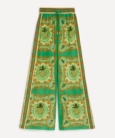 ALEMAIS ALEMAIS WOMEN'S LA MUSICA SILK TROUSERS