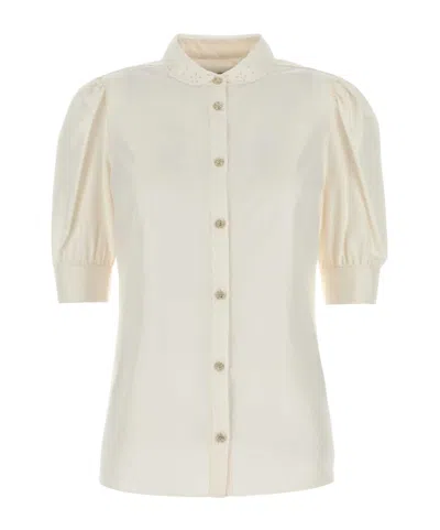 ALESSANDRA RICH ALESSANDRA RICH HALF SLEEVED SATIN SHIRT