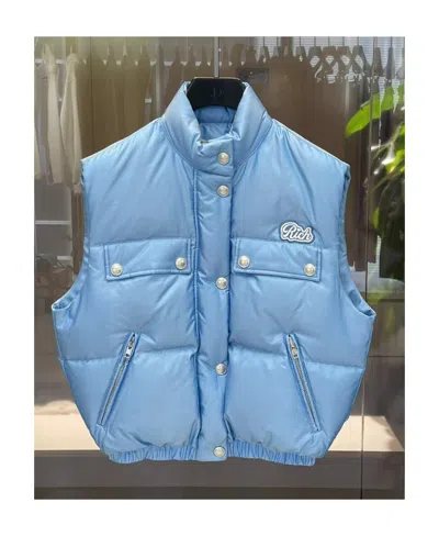 ALESSANDRA RICH SLEEVELESS FEATHER-DOWN VEST