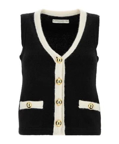 ALESSANDRA RICH ALESSANDRA RICH SLEEVELESS KNITTED VEST