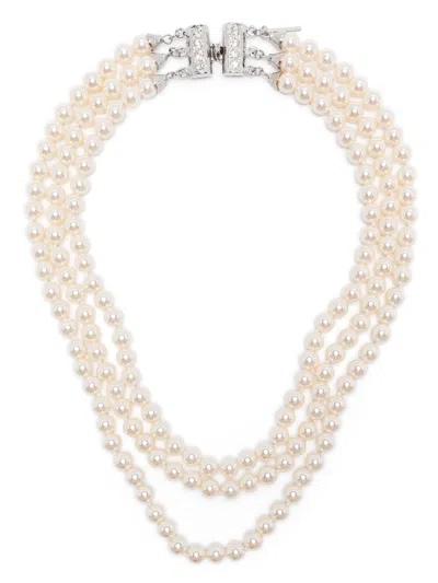 ALESSANDRA RICH THREE ROUNDS OF PEARL NECKLACE