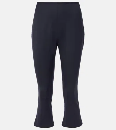 ALESSANDRA RICH WOOL-BLEND CAPRI PANTS