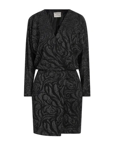 ALESSIA SANTI ALESSIA SANTI WOMAN MINI DRESS BLACK SIZE S POLYESTER