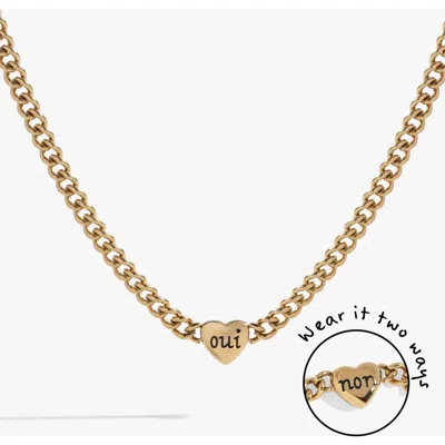 ALEX AND ANI ALEX AND ANI OUI NON HEART INLINE NECKLACE