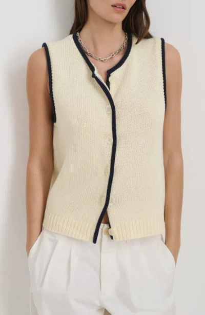 ALEX MILL ALEX MILL BRIDGET TIPPED SWEATER VEST