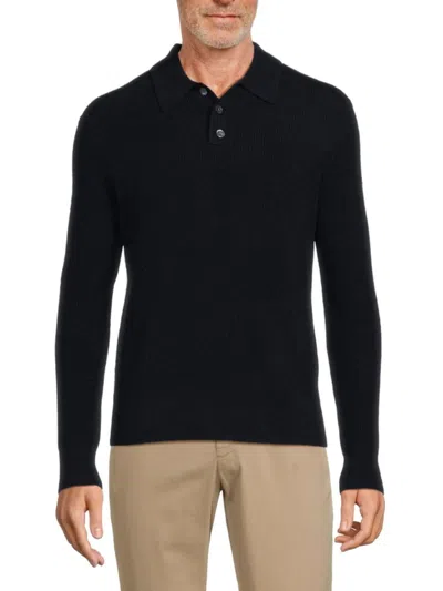 ALEX MILL MEN'S LONG SLEEVE CASHMERE SWEATER POLO