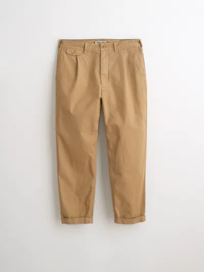 ALEX MILL STANDARD PLEATED PANT IN CHINO