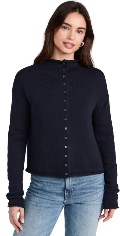 ALEX MILL TAYLOR CARDIGAN NAVY