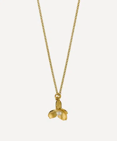 ALEX MONROE ALEX MONROE 22CT GOLD-PLATED CUCKOO FLOWER PENDANT NECKLACE
