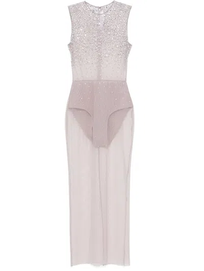 ALEX PERRY CRYSTAL-EMBELLISHED MAXI DRESS