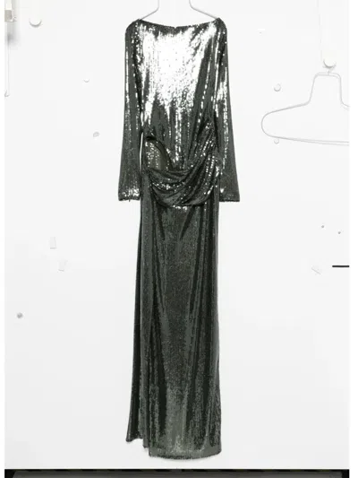 ALEX PERRY SEQUIN-EMBELLISHED MAXI DRESS