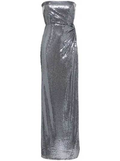 ALEX PERRY TWISTED SEQUINNED GOWN