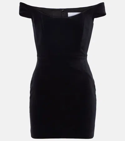 ALEX PERRY VELVET MINIDRESS