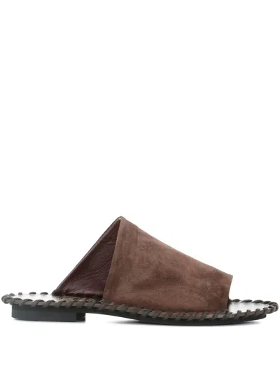 ALEXANDER HOTTO SUEDE SANDALS