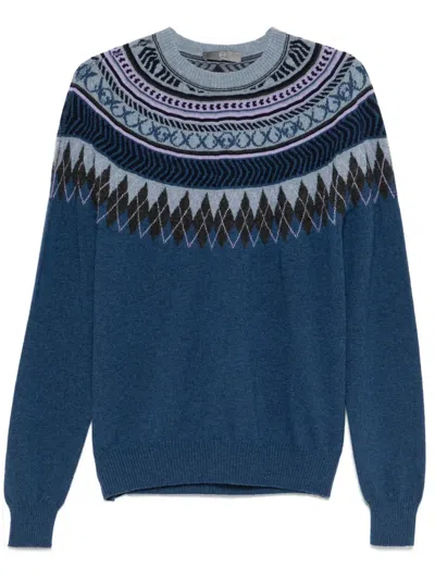 ALEXANDER MCQUEEN 2010S INTARSIA-PATTERN SWEATER