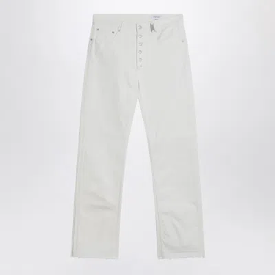 ALEXANDER MCQUEEN ALEXANDER MC QUEEN WHITE DENIM TROUSERS