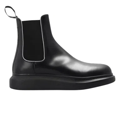 ALEXANDER MCQUEEN ALEXANDER MCQUEEN ALEXANDER MCQUEEN HYBRID CHELSEA BOOT 'BLACK SILVER' | MEN'S SIZE 41