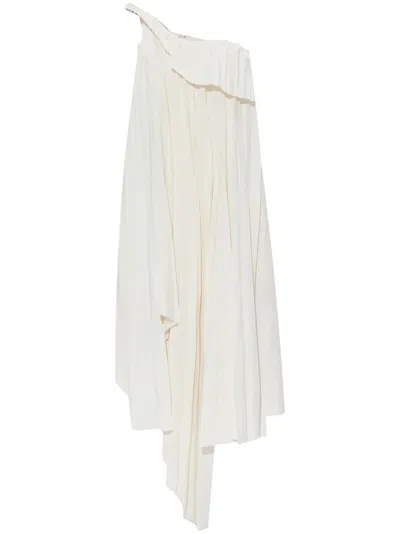 ALEXANDER MCQUEEN ASYMMETRIC MIDI DRESS