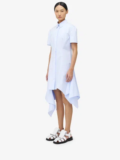 ALEXANDER MCQUEEN ASYMMETRIC SHIRT DRESS
