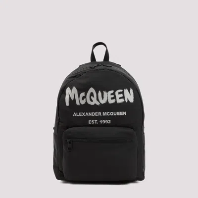 ALEXANDER MCQUEEN BACKPACKS & TRAVELS BLACK
