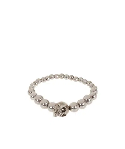ALEXANDER MCQUEEN ALEXANDER MCQUEEN SKULL BEADED EMBELLISHED BRACELET