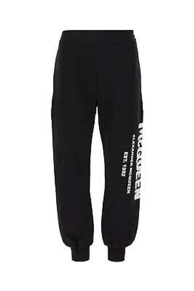 ALEXANDER MCQUEEN ALEXANDER MCQUEEN BLACK COTTON JOGGERS