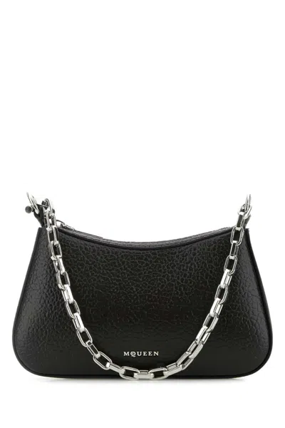 ALEXANDER MCQUEEN WOMEN BLACK T-BAR MINI SHOULDER BAG, ONESIZE LUXURY SHOULDER BAGS FOR WOMEN DARVEYS