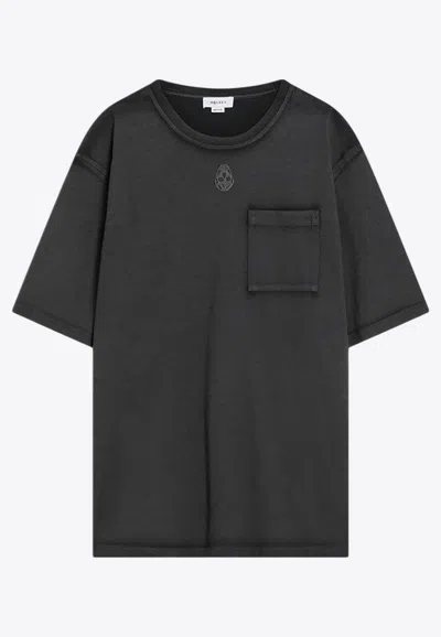 ALEXANDER MCQUEEN BLEACHED-OUT SKULL T-SHIRT