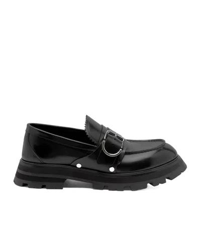 ALEXANDER MCQUEEN ALEXANDER MCQUEEN BUCKLE-DETAILED SLIP-ON LOAFERS