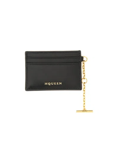 ALEXANDER MCQUEEN ALEXANDER MCQUEEN SLING LOGO PLAQUE CARD HOLDER