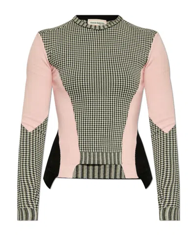 ALEXANDER MCQUEEN ALEXANDER MCQUEEN PANELLED ASYMMETRIC JUMPER