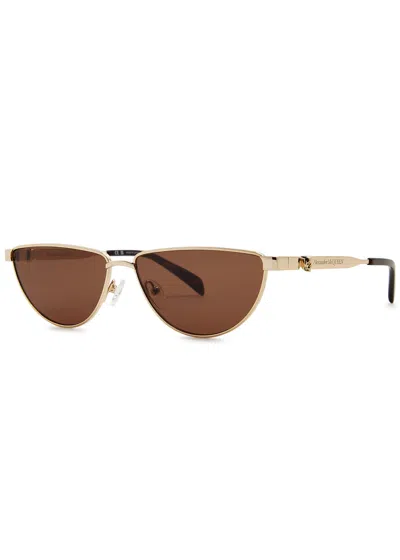 ALEXANDER MCQUEEN ALEXANDER MCQUEEN D-FRAME SUNGLASSES