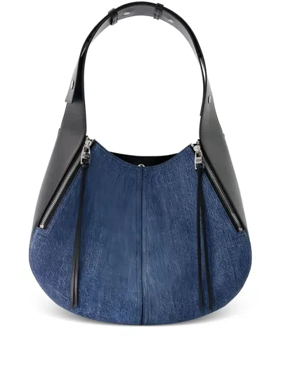 ALEXANDER MCQUEEN DENIM SHOULDER BAG