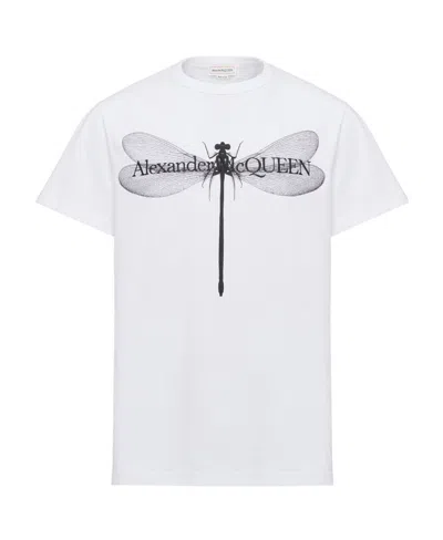 ALEXANDER MCQUEEN ALEXANDER MCQUEEN DRAGON-FLY PRINTED CREWNECK T-SHIRT