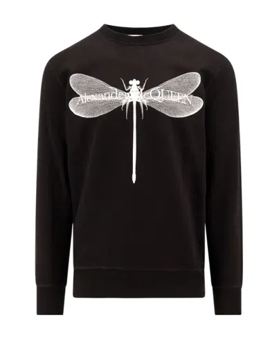 ALEXANDER MCQUEEN ALEXANDER MCQUEEN DRAGONFLY PRINTED CREWNECK SWEATSHIRT