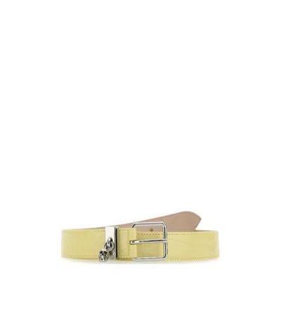 ALEXANDER MCQUEEN ALEXANDER MCQUEEN EMBOSSED BUCKLE BELT