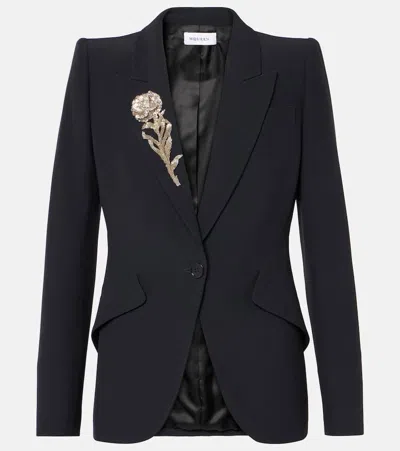 ALEXANDER MCQUEEN EMBROIDERED BLAZER