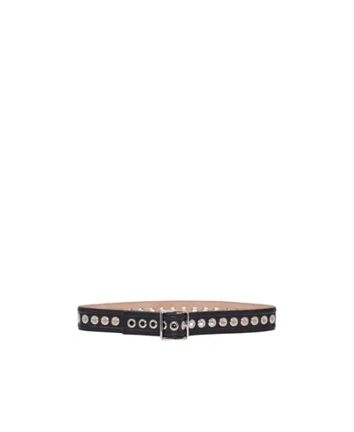 ALEXANDER MCQUEEN ALEXANDER MCQUEEN EYELET DETAILED BUCKLE BELT