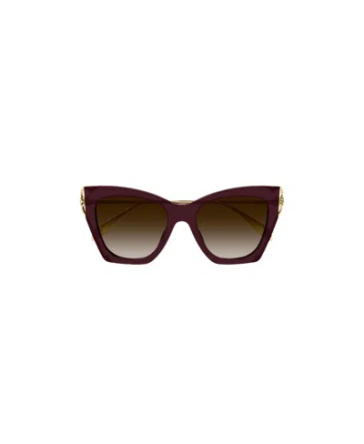 ALEXANDER MCQUEEN ALEXANDER MCQUEEN EYEWEAR CAT-EYE FRAME SUNGLASSES