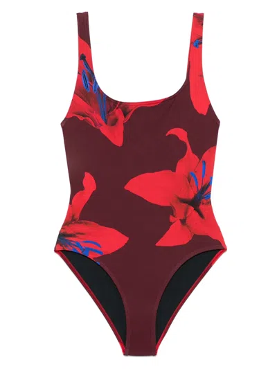ALEXANDER MCQUEEN FIRE LILY SWIMSUIT