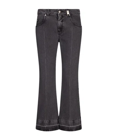 ALEXANDER MCQUEEN ALEXANDER MCQUEEN FLARED CROPPED JEANS