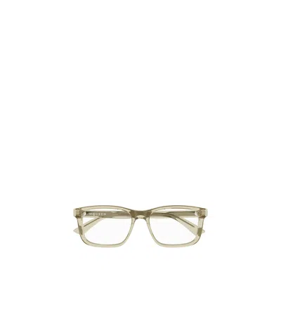 ALEXANDER MCQUEEN ALEXANDER MCQUEEN EYEWEAR RECTANGULAR FRAME GLASSES