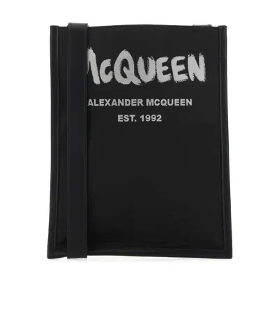 ALEXANDER MCQUEEN ALEXANDER MCQUEEN LOGO PRINTED CROSSBODY BAG