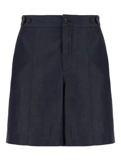 ALEXANDER MCQUEEN HIGH-WAISTED DENIM SHORTS