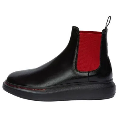 ALEXANDER MCQUEEN Alexander McQueen Hybrid Chelsea Boot 'Black Red'