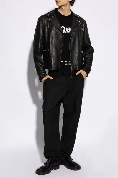 ALEXANDER MCQUEEN ALEXANDER MCQUEEN LEATHER BIKER JACKET