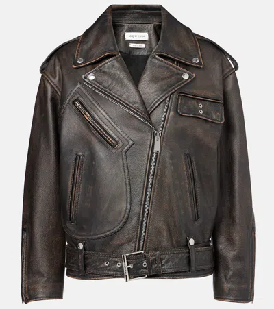 ALEXANDER MCQUEEN LEATHER BIKER JACKET