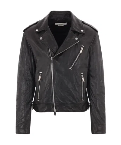 ALEXANDER MCQUEEN ALEXANDER MCQUEEN ZIP-UP LEATHER JACKET
