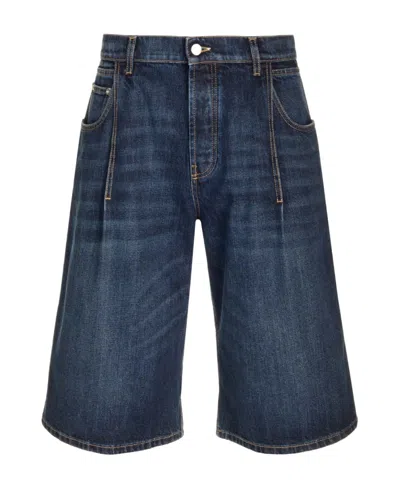ALEXANDER MCQUEEN ALEXANDER MCQUEEN KNEE-LENGTH DENIM SHORTS